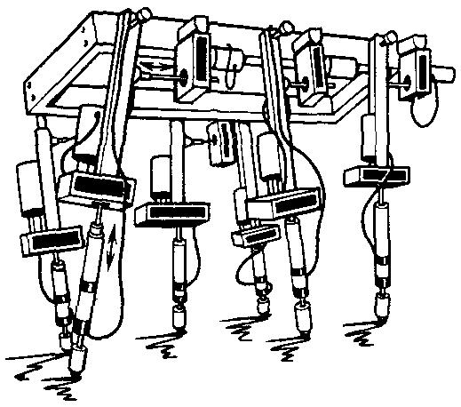 Draft of Walking machine of M. Petternella