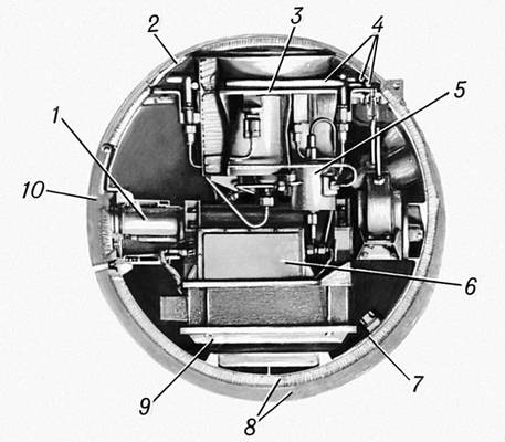 Схема возвращаемого аппарата АМС Луна-20